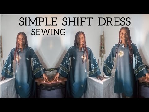 Видео: Изготовление прямого платья с рукавами-колоколами
