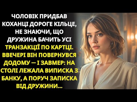 Видео: Чоловік купив каблучку коханці, забувши, що картка спільна — але записка дружини все змінила