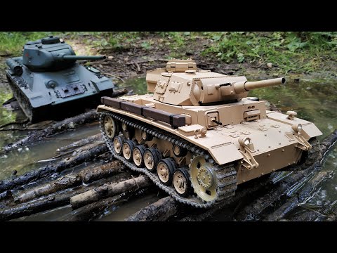 Видео: Танки Pz-III vs Т-34  Гонка Стрельба Перетягивание