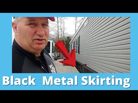 Видео: Установка плинтусов для мобильных домов — чёрные металлические плинтусы