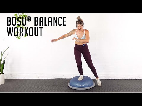 Видео: 3 минуты упражнений на равновесие | Тренировка тренера Кейтлин BOSU®
