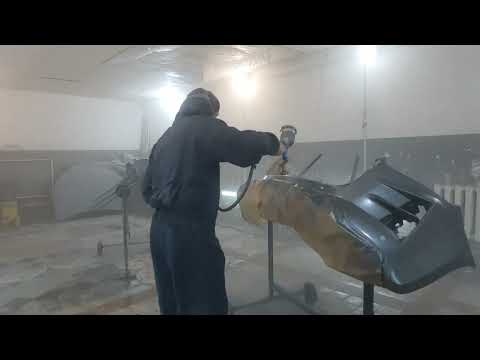 Видео: ISUZU D-MAX  - ПЕРЕДЕЛКА не качественного ремонта (#2) Покраска двухцветного бампера.