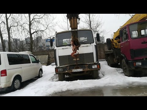 Видео: Заводим Автокран МАЗ который стоял 2 года