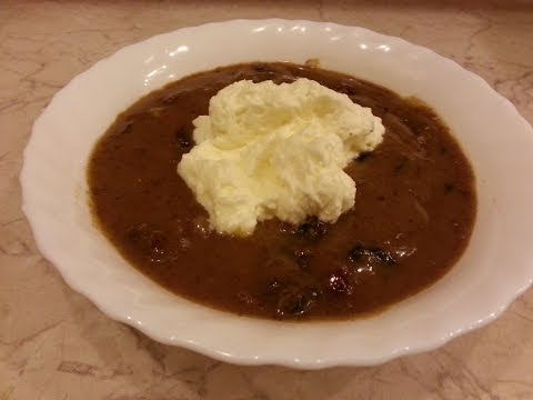 Видео: Хлебный суп с сухофруктами и сливками.