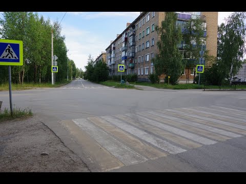 Видео: Летняя прогулка по улице Ленина города Сосногорск