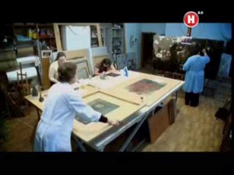 Видео: Уникальные кадры! Третьяковская галерея. Реставрация картин.