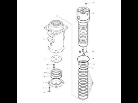 Видео: Поворотный коллектор мини-экскаватора. Ремонт, переборка
