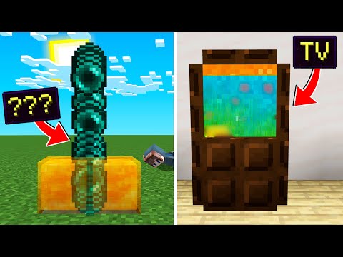 Видео: КАК СДЕЛАТЬ ТЕЛЕВИЗОР В МАЙНКРАФТ ЛУЧШИЕ ЛАЙФХАКИ ДЛЯ СТРОИТЕЛЬСТВА MINECRAFT