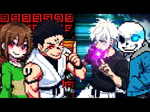 Видео: Сатору Годзё против Сукуны, но это Undertale