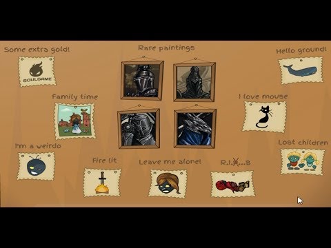 Видео: Мечи и души: приключение души - все секреты, все дети найдены (flash rpg game)