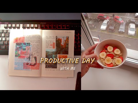 Видео: Productive day with me №10  / личный дневник / оформление лд №1