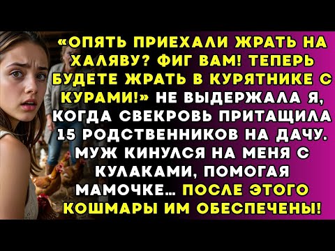 Видео: Приехали на халяву жрать Забудьте! Теперь будете в курятнике есть – сказала я свекрови