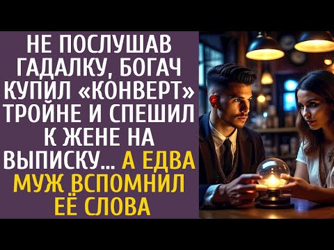 Видео: Не послушав гадалку, богач купил «конверт» тройне и спешил к жене на выписку… А вспомнив ЭТИ слова…