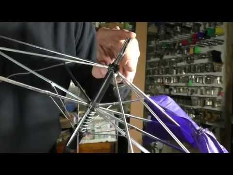 Видео: Ремонт зонтов часть 9 зонт трость разборка сборка ремонт