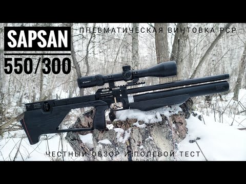 Видео: Sapsan 550/300 от Zbroia. Пневматическая винтовка РСР. Честный обзор и полевой тест.