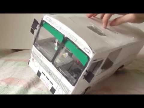 Видео: Бумажный ПАЗ 32053 грузопассажирский