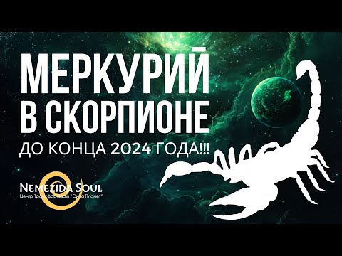 Видео: Меркурий в Скорпионе - Магическая сила слова до конца 2024 года! Ретроградный Меркурий в ноябре.