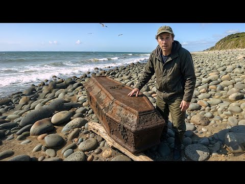 Видео: Рыбак нашёл ГРОБ, вынесенный морем на берег, вскрыл его — и РАЗРЫДАЛСЯ