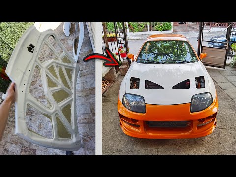 Видео: Изработка на преден капак от стъкломат - Celica-Supra (Част-79)