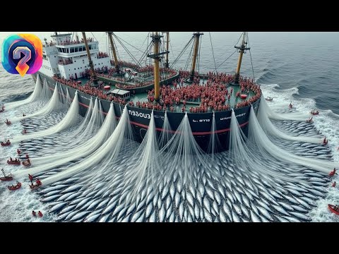 Видео: Как ТРАЛОВЫЕ суда собирают сотни тысяч тонн рыбы в открытом море! УДИВИТЕЛЬНЫЕ КАДРЫ!