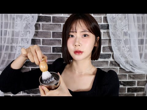 Видео: ASMR.sub Лучший сервис бритья для клиентов, готовящихся к особенному свиданию /Old School Barbershop