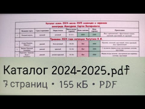 Видео: КАТАЛОГ ОСЕНЬ 2024 - ВЕСНА 2025 ГОТОВ! 🍇🍇🍇 WhatsApp и Viber +79528500417.