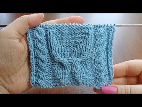 Видео: 🦋Узор спицами "Мотылек" 🦋Схемы вязания спицами. Вязание. Knitting pattern "Moth".
