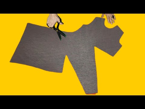 Видео: Как это может быть так просто и стильно? 💥 Практичный крой и шитье драпированного платья