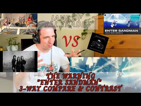 Видео: «Enter Sandman» от The Warning: 3-стороннее сравнение и контраст