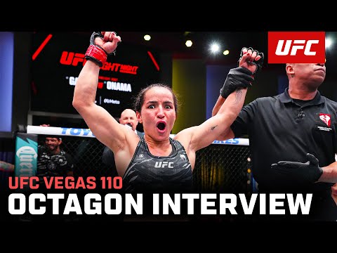 Видео: Интервью Талиты Аленкар в октагоне | UFC Вегас 110