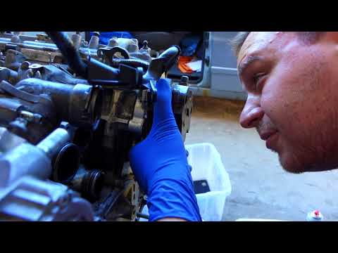 Видео: Mercedes W164 OM642 3.0 V6, Замена цепи #4