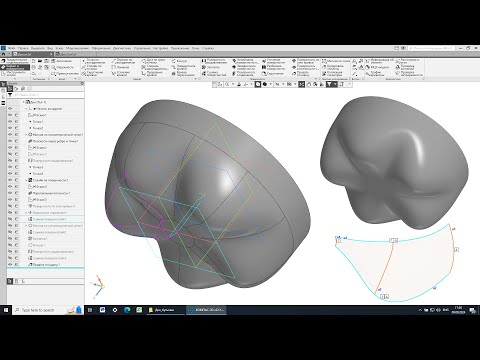 Видео: Дно пластиковой бутылки в Компас-3D