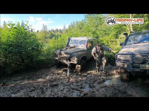 Видео: Дэф Дефендер Лэнд Ровер на бездорожье Land Rover Defender off-road 4x4 4х4 покатушка Трофи-лайф 2020