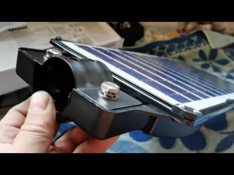 Видео: Уличный диодный фанарь на солнечных панелех.