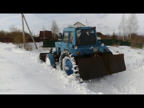 Видео: МТЗ-80.Про лопату самопал.