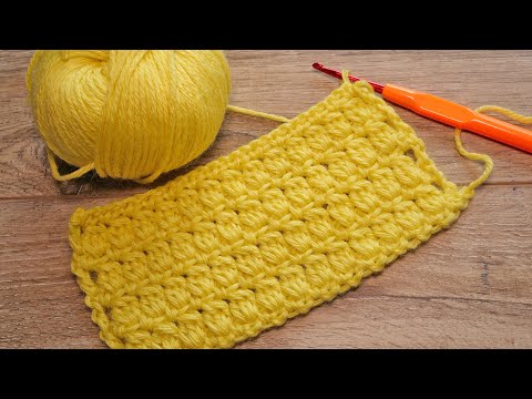 Видео: Плотный узор крючком 🥰 Crochet The Cluster Stitch
