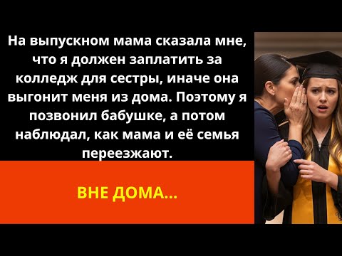 Видео: На выпускном мама сказала, что мне придется заплатить за колледж для сестры, иначе она меня выгонит.