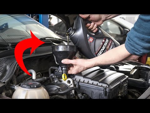 Видео: Замена масла в двигателе Skoda Rapid / VW Polo 1,6 л: CWVA и CWVB