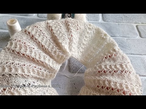 Видео: ПУХ НОРКИ - НЕ НУЖНЫ СЛОЖНЫЕ УЗОРЫ - ПРИМЕР ПРОСТОГО АЖУРА СПИЦАМИ