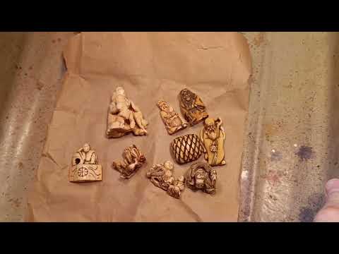 Видео: Продам нэцкэ и окимоно из моей коллекции.