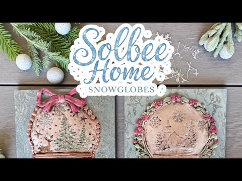 Видео: Снежные шары IOD: обязательная к просмотру техника #сделайсам #снежныешары #смешаннаятехника #рож...