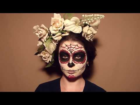 Видео: Макияж на Хэллоуин. Сахарный череп - itissite.com