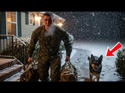 Видео: Морской пехотинец США и его немецкая овчарка сбежали в полночь, подслушав план невестки
