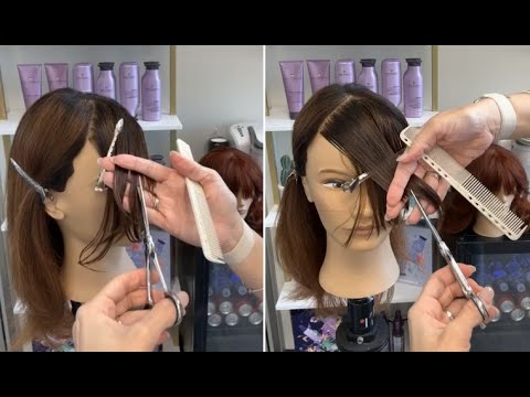 Видео: Как подстричь и уложить челку «бутылочное горлышко» | Советы по стрижке челки