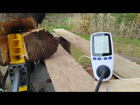 Видео: Дровокол HUTER. Сколько потребляет электроэнергии?