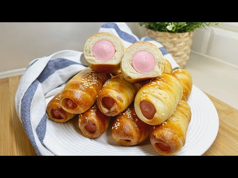 Видео: СОСИСКИ В ТЕСТЕ ОЧЕНЬ ПРОСТОЙ РЕЦЕПТ/БЕЗ ЯИЦ И МОЛОКА /ВКУСНОЕ ДРОЖЖЕВОЕ ТЕСТО
