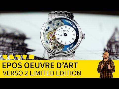 Видео: Лимитированные механические часы с ручным заводом Epos Oeuvre D’Art 3435 Verso 2