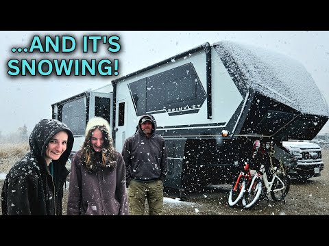 Видео: Новички в автодомах впервые вдали от цивилизации | Как пережить холод