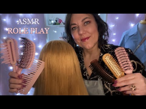 Видео: ASMR💇🏻‍♀️РОЛЕВАЯ ИГРА УСЫПЛЯЮЩЕЕ РАСЧЕСЫВАНИЕ💆🏻‍♀️МАССАЖ ШЕИ, СНЯТИЕ НАРОЩЕННЫХ ВОЛОС😴 Видео для сна