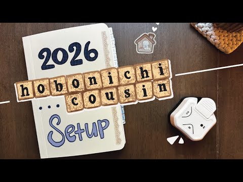 Видео: 2026 Hobonichi Cousin Setting | Работа и ежедневник